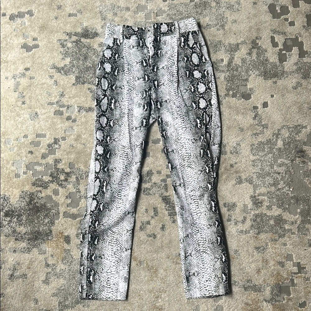 Snakeskin Print Pants